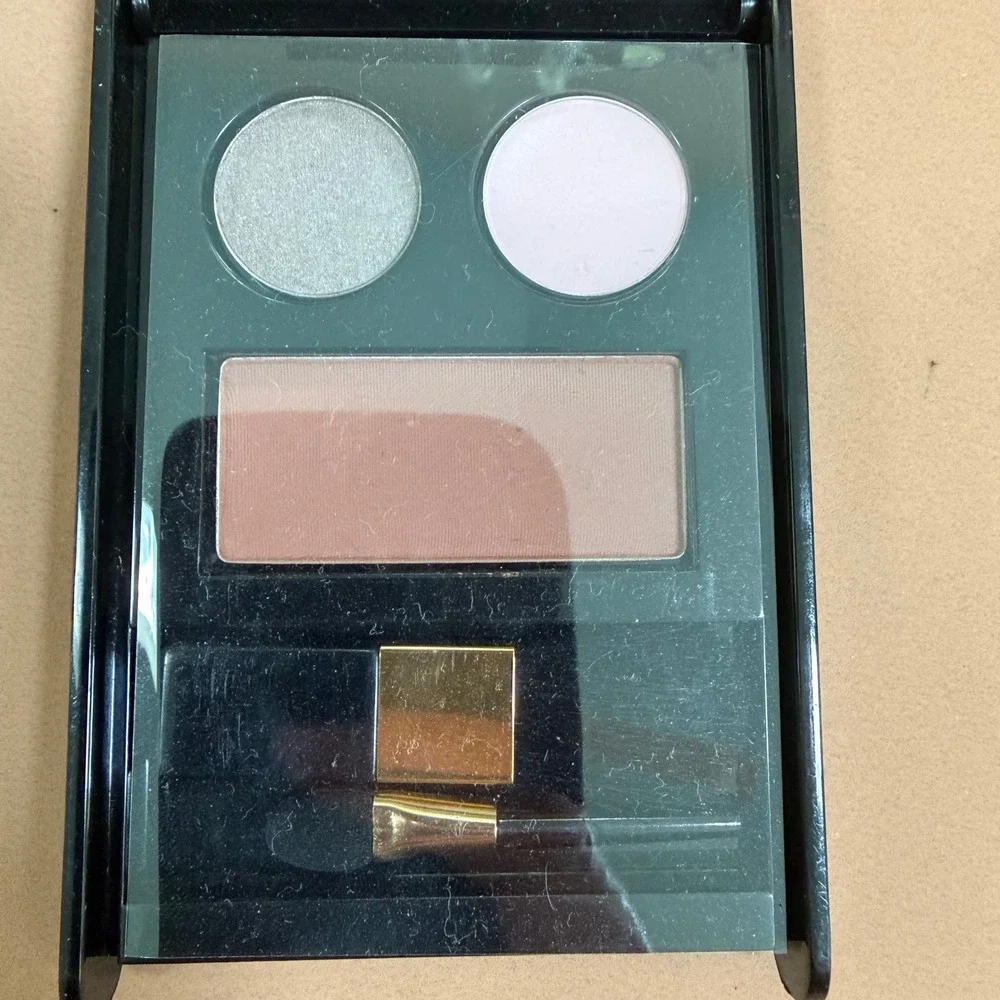 Elizabeth Arden Eye and Cheek Palette Silver Lavender Mauve Makeup Compact